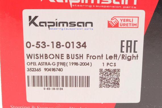 Сайлентблок рычага переднего снизу сзади Opel Astra G 98-05  0-53-18-0134 | Зображення 2