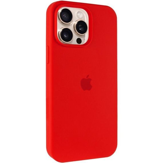 Чехол Silicone Case Full Protective (AA) для Apple iPhone 14 Pro (6.1") Красный / Red