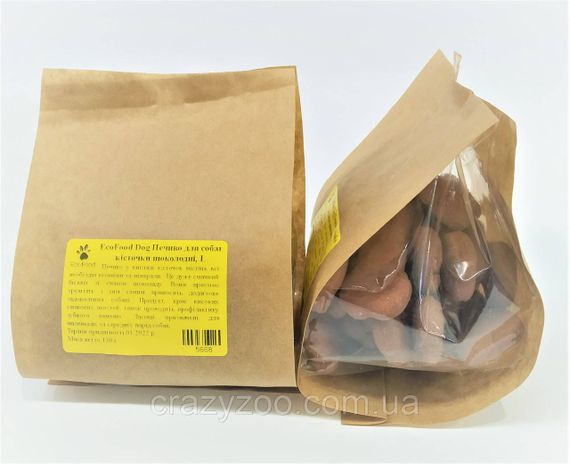 Печиво для собак EcoFood кісточки шоколадні L 130 г