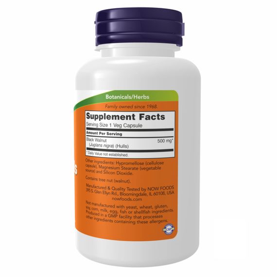Black Walnut Hulls 500 mg - 100 vcaps | Зображення 1