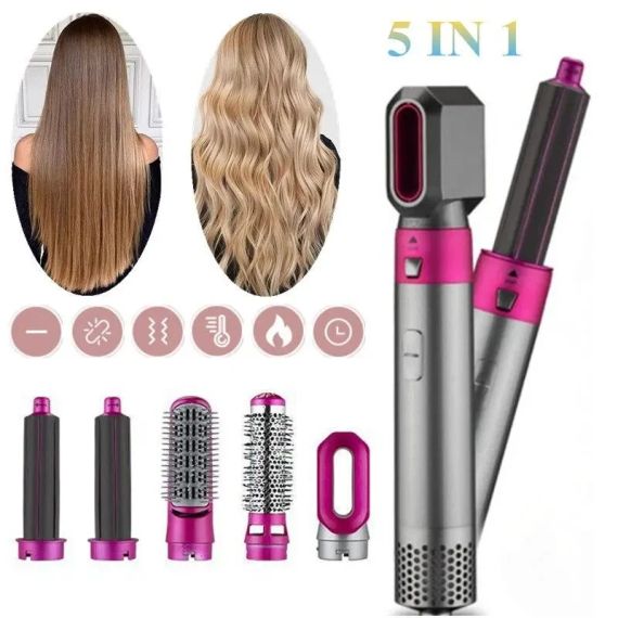 Стайлер 5в1 Hot Air Styler для різних типів волосся з функціями надання об'єму, випрямлення, укладання | Зображення 4