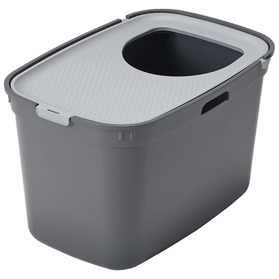 Moderna Top Cat туалет вертикальный закрытый для кошек, 59 см х 39 см х 38 см, серый