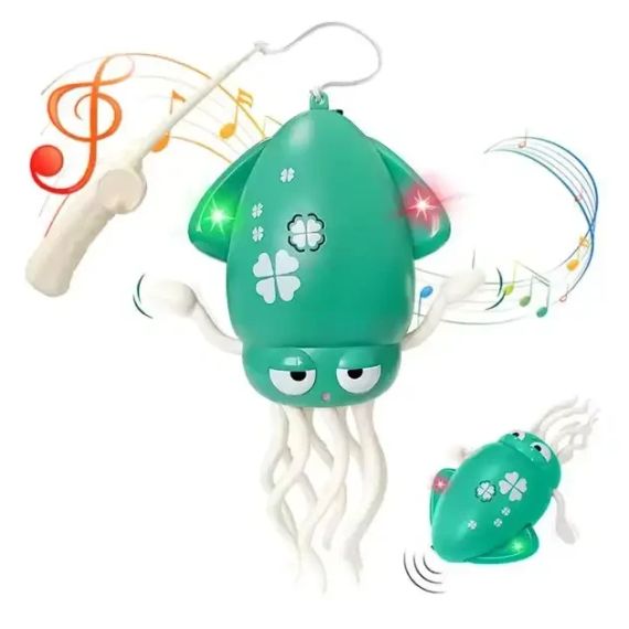 Музыкальный осьминог интерактивная игрушка Tummy Time Octopus Танцующий Осьминог | Зображення 6