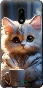 Чохол на Nokia 6 Білий кіт "5646t-898-2448"