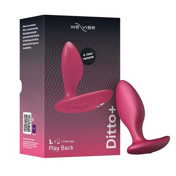 Анальная смарт-вибропробка We-Vibe Ditto+ Cosmic Pink, 10 режимов, пульт ДУ Sex Aura | Зображення 8