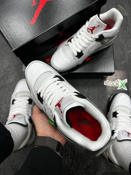 Чоловічі кросівки N Air Jordan 4 Retro White Cement  , В'єтнам 44 28.0 см | Зображення 1