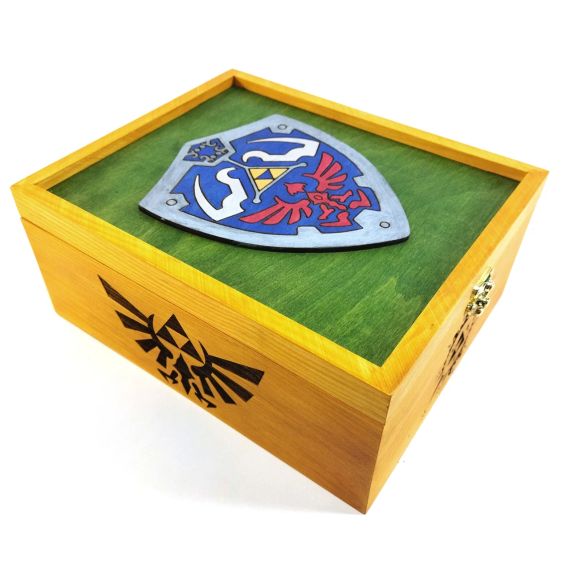 Ящик з кришкою The Legend of Zelda Щит 24,5х19,5х10,8 см  Майстерня містера Томаса Дерево Лак | Зображення 3