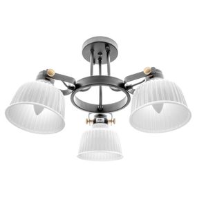 Люстра потолочная классическая E14 40W BK (BR-01463C/3)