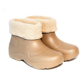 Резиновые ботинки женские 38р коричневые 961 ON-28