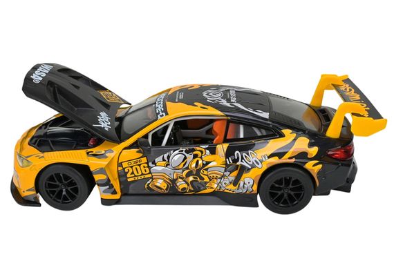 Машина металева АВТОПРОМ 68296A(Y)1:24 BMW M4 GT3, батар,світло, звук, відкр.двері, кор. 26.5x13.5x1см | Зображення 5