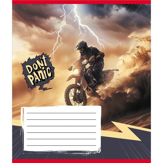 Зошит загальний "Без паніки" 048-590173K-2 в клітинку, 48 аркушів