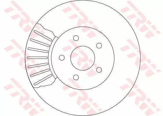 Диск гальмівний (1 шт.) FORD (Europe) - JAGUAR Mondeo/Mondeo Estate/Wagon/X-Type, TRW (DF4147) | Зображення 1