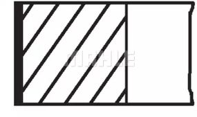 Кільця поршневі OPEL 73,90 1.0/1.2/1.4/XEP 1,2 x 1,2 x 2,0 , MAHLE/KNECHT (01218N3)