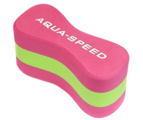 Колобашка для плавания Aqua Speed JUNIOR 3 LAYERS PULL BUOY 6779 Уни розовый, зеленый 20x8x10cм 5908217667793