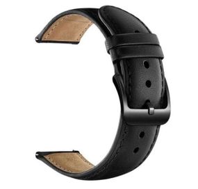 Шкіряний ремінець для годинника Samsung Galaxy Watch Active (SM-R500) / Active 2 (SM-R820/R830) - Black
