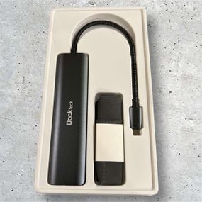 Концентратор USB хаб адаптер Dockteck 7-в-1 HDMI 4K RJ45 100 Вт