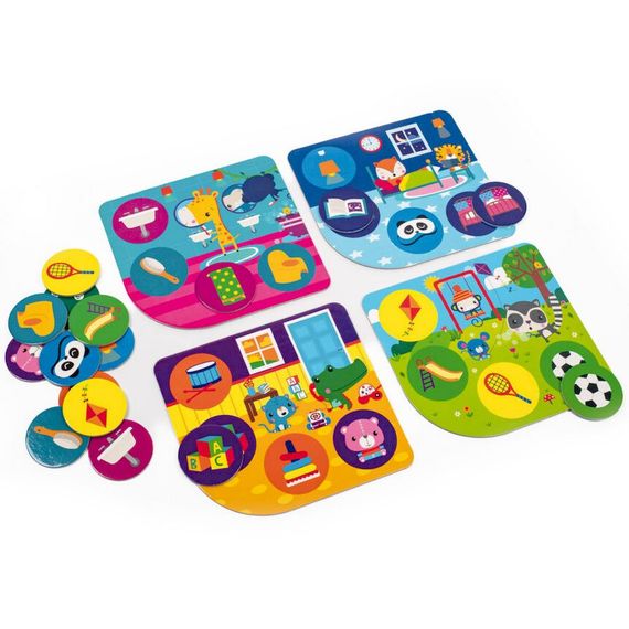 Игра настольная "Fisher Price. Лото. Мой день" VT2910-02, 4 игральных поля | Зображення 2