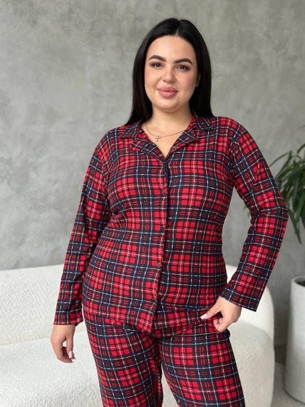 Максимально комфортна та приємна піжама-домашній костюм  в розмірі PLUS SIZE | Зображення 4