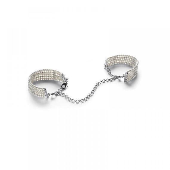 Браслеты-наручники PLASIR Nacre белый жемчуг Bijoux Indiscrets sexstyle