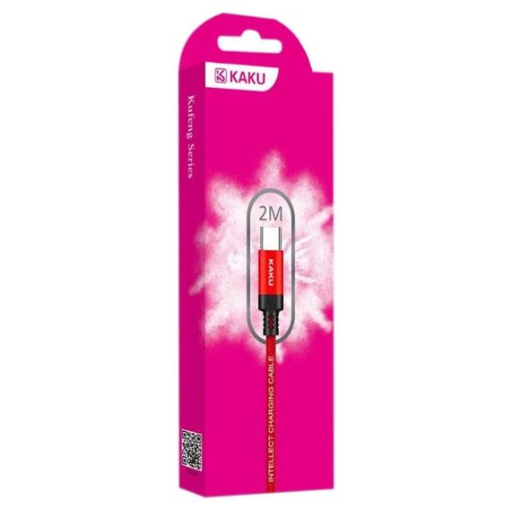 USB кабель Kaku KSC-284 USB Type-C 2m - Red | Зображення 2