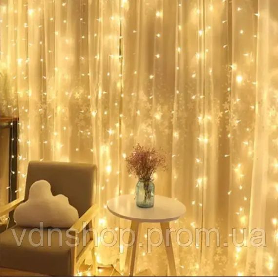 Гірлянда водоспад 320-400L 3X3М із заглуш. (10Х32ЛАМП) теплий RD-7152 | Зображення 3