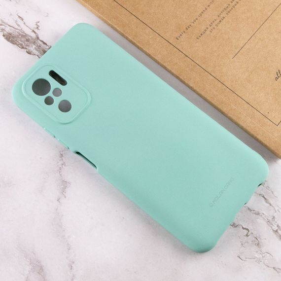 TPU чехол Molan Cano Smooth для Xiaomi Redmi Note 10 / Note 10s Бірюзовий | Зображення 2