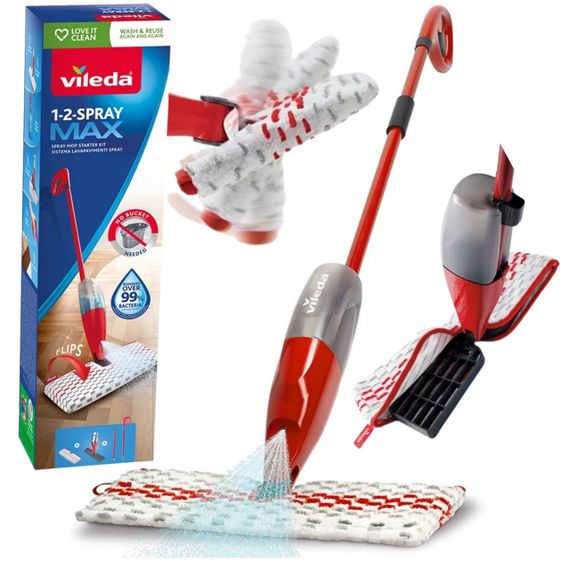 Швабра с распылителем Vileda 1-2 Spray MAX с насадкой