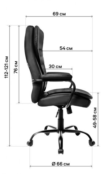 Кресло офисное GT Racer B-7008 Black | Зображення 2