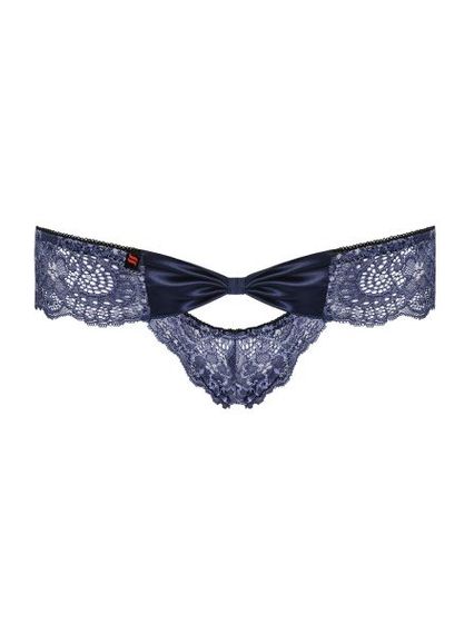 Трусики сині Obsessive Auroria Panties L / XL, Синий, L/XL | Зображення 4