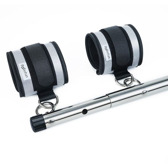 Комплект фиксирующей распорки с регулировкой Roоmfun Adjustable Spreader Bar Kit черный/серый sexstyle | Зображення 3