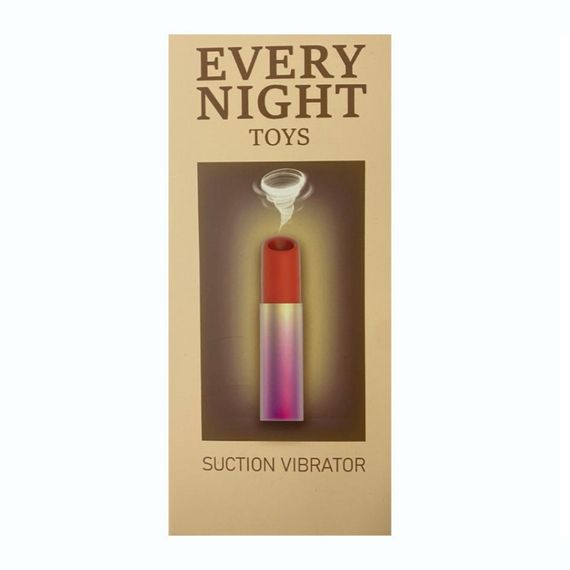 Вакуумний стимулятор клітора у формі помади Every Night Toys з 7 режимами всмоктування Sex Aura | Зображення 2