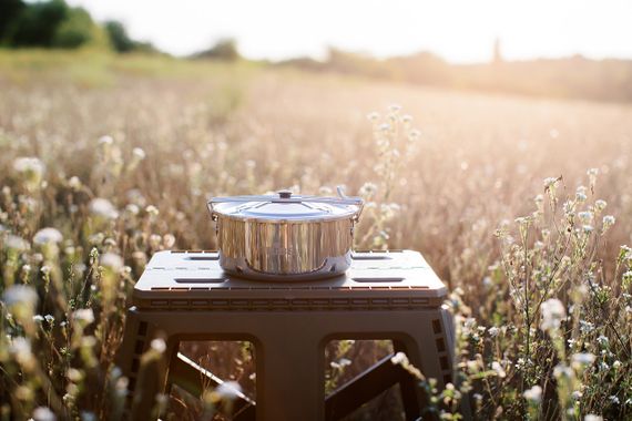 Казанок туристичний Tribe Tourist Pot 0,9л сталевий, Похідний казан трайб компактний, Казанок для риболовлі та полювання | Зображення 2