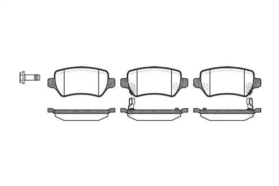 Гальмівні колодки Astra/Ceed/Combo/Zafira 94-, WOKING (P857302) | Зображення 6
