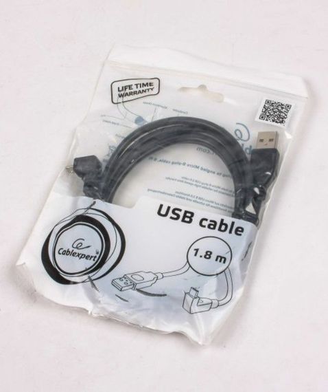 Кабель Cablexpert CCP-mUSB2-AMBM90-6, USB 2.0 A-тато/Micro B-тато, 1.8 м. | Зображення 4