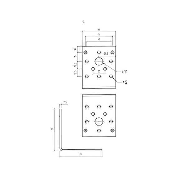 Кутник перфорований, тип А | Зображення 1
