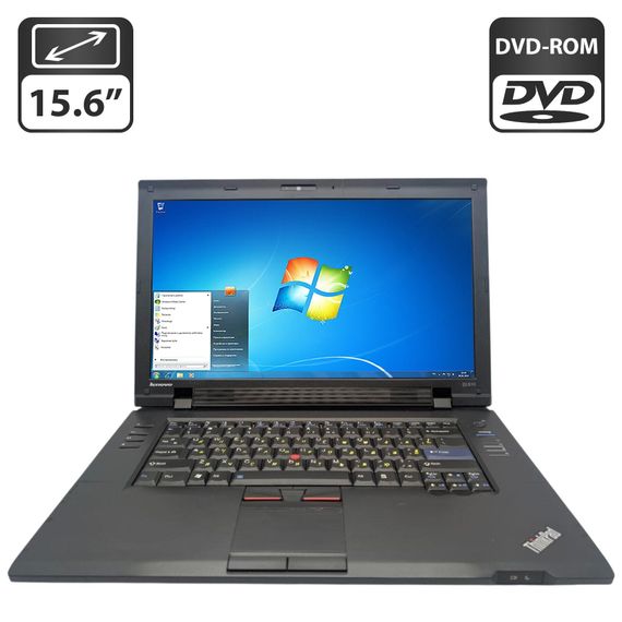 Ноутбук Lenovo ThinkPad SL510 / 15.6" (1366x768) TN / Intel Core 2 Duo T6570 (2 ядра по 2.1 GHz) / 6 GB DDR3 / 250 GB HDD / Intel GMA 4500MHD Graphics / WebCam / DVD-ROM б/в