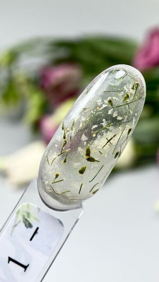 Гель с сухоцветами Crooz Flower Gel №1 (прозрачный) 5 мл | Зображення 1