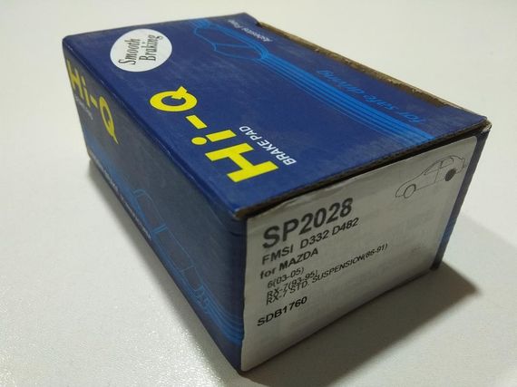 Колодки задні гальмівні MAZDA 6, Hi-Q (SP2028) (GJYB-26-43ZA) | Зображення 2