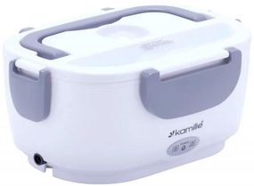 Ланч-бокс Kamille Snack 450мл + 650мл з підігрівом (220V або 12V), сірий