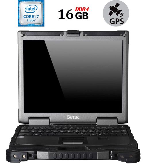 Защищенный ноутбук Getac B300 G6 / 13.3" (1024x768) TN Touch / Intel Core i7-6500U (2 (4) ядра по 2.5 - 3.1 GHz) / 16 GB DDR4 / 256 GB SSD / Intel HD Graphics 520 / DVD-RW / Fingerprint / 4G LTE / GPS б/у