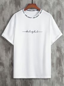 Футболка мужская с принтом повседневная M Белая