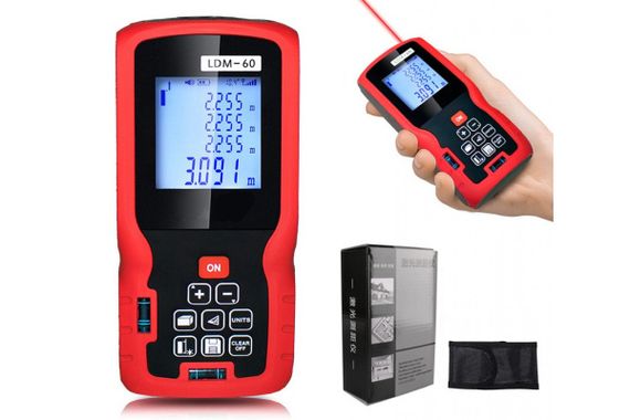 Дальномір лазерний (RL-41) 40м / Цифровий далекомір з LCD з підсвічуванням | Зображення 3