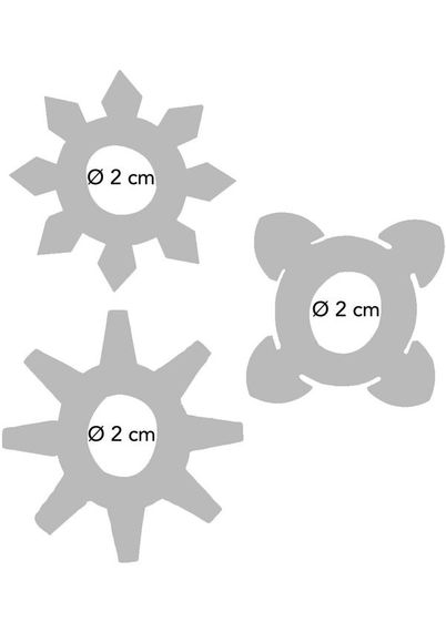 Эрекционные кольца Toy Joy Tickle C-Rings фиолетовые, 3 шт. sexstyle | Зображення 1