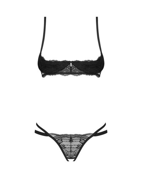 Комплект Obsessive Nutris 2-pcs crotchless set M/L Sex Aura | Зображення 2