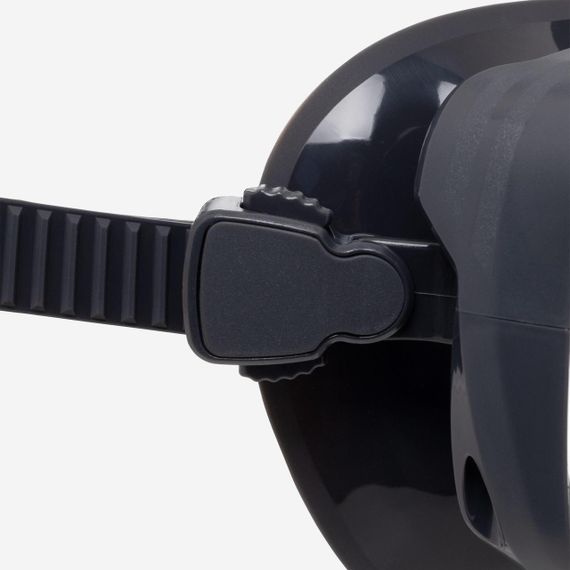 Маска для підводного плавання протитуманна 100 чорна/сіра - L | Зображення 6