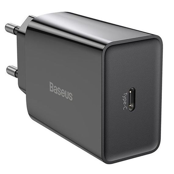 МЗП Baseus Speed Mini Quick Charger 20W (1USB-C) (CCFS-S) Чорний | Зображення 1