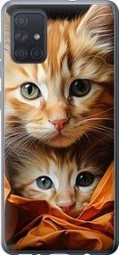 Чохол на Samsung Galaxy A71 2020 A715F Котики 2 із силікону FCh_008249