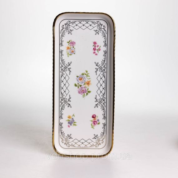 Столовий набір посуду тарілок і чашок 32 предмети на 6 персон «Золотий Кант» порцеляновий TH-32 | Зображення 4