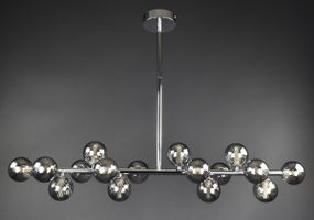 Люстра стельова на 16 лампочок 27507 Хром 35-65х19х98 см.