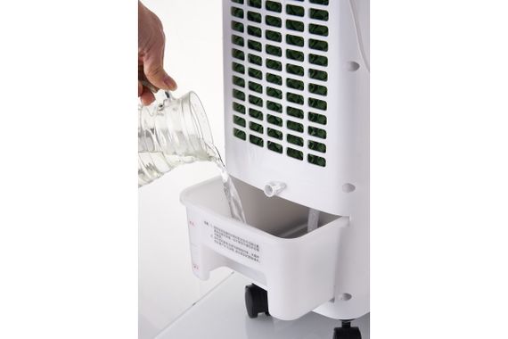 Охладитель воздуха Germatic SK-001J, (120W, сенсорные кнопки, пульт, экран, колеса, автовращение, емкость - 5,5л, 2 контейнера для льда) | Зображення 1